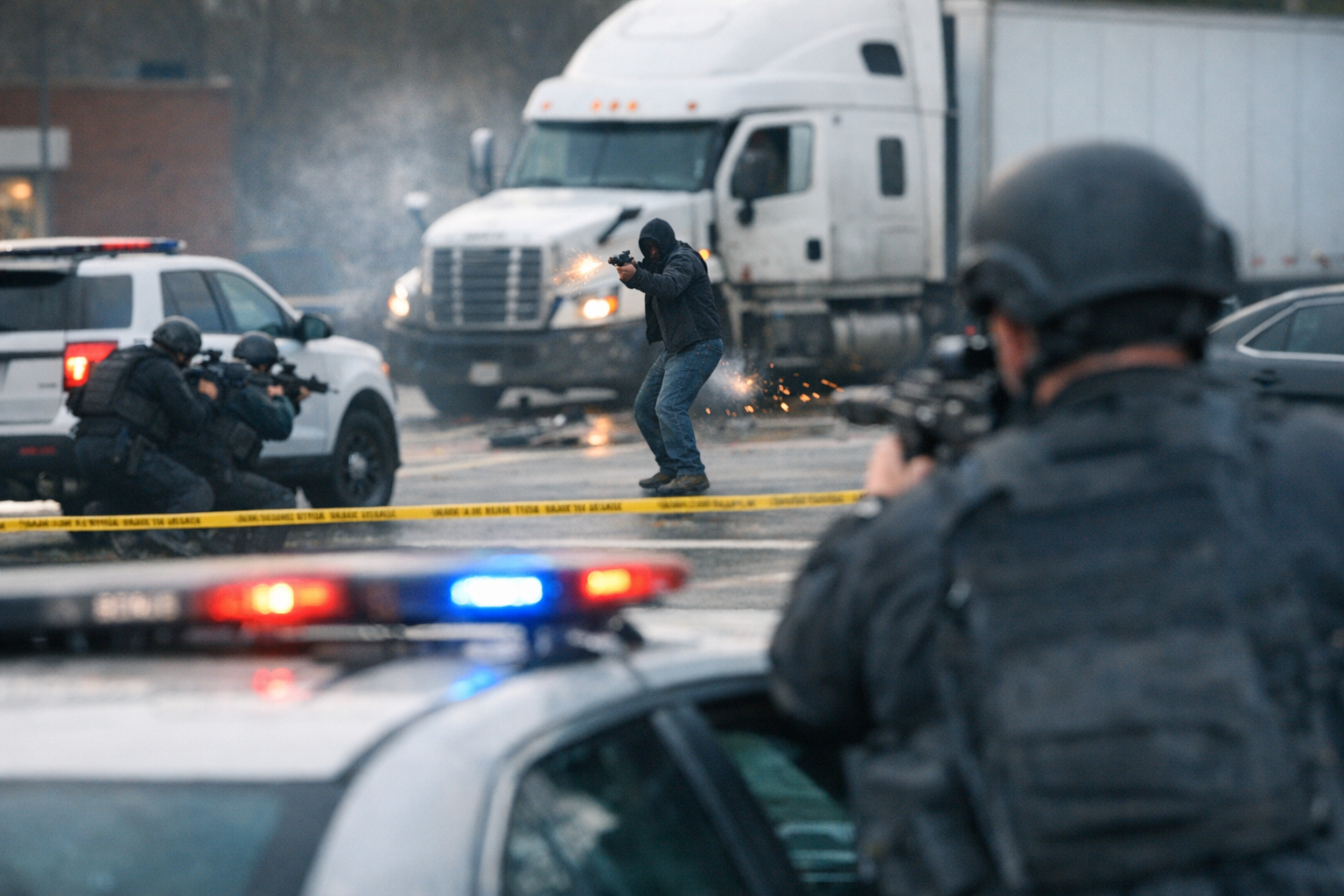 Man Charged After Armed Bank Robbery and Officer Shooting in Wake ...