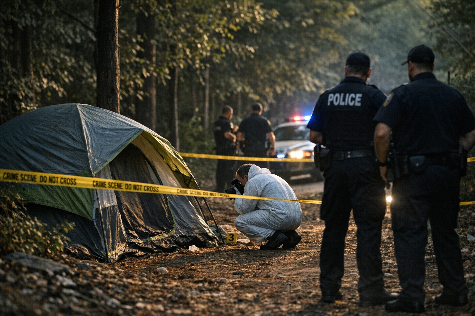 Image for Man found dead in tent on Hornaday Road; suspect charged