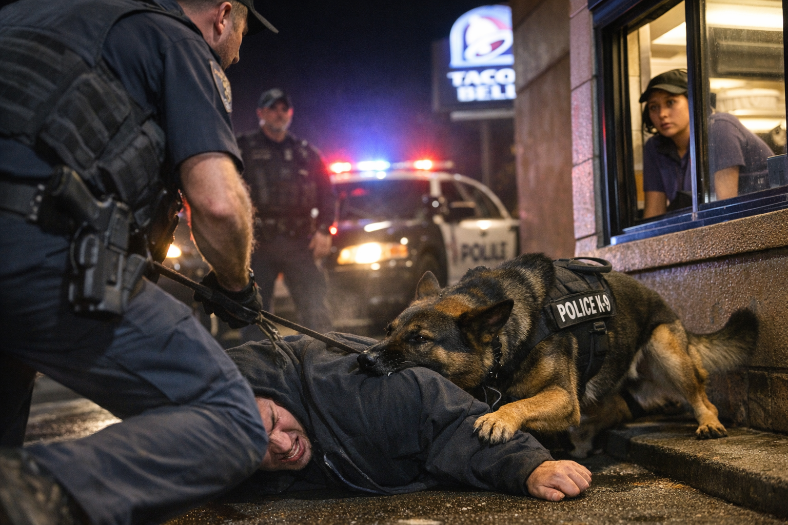 K9 Arco apprehends suspect in Coos Bay Taco Bell drive-through robbery ...