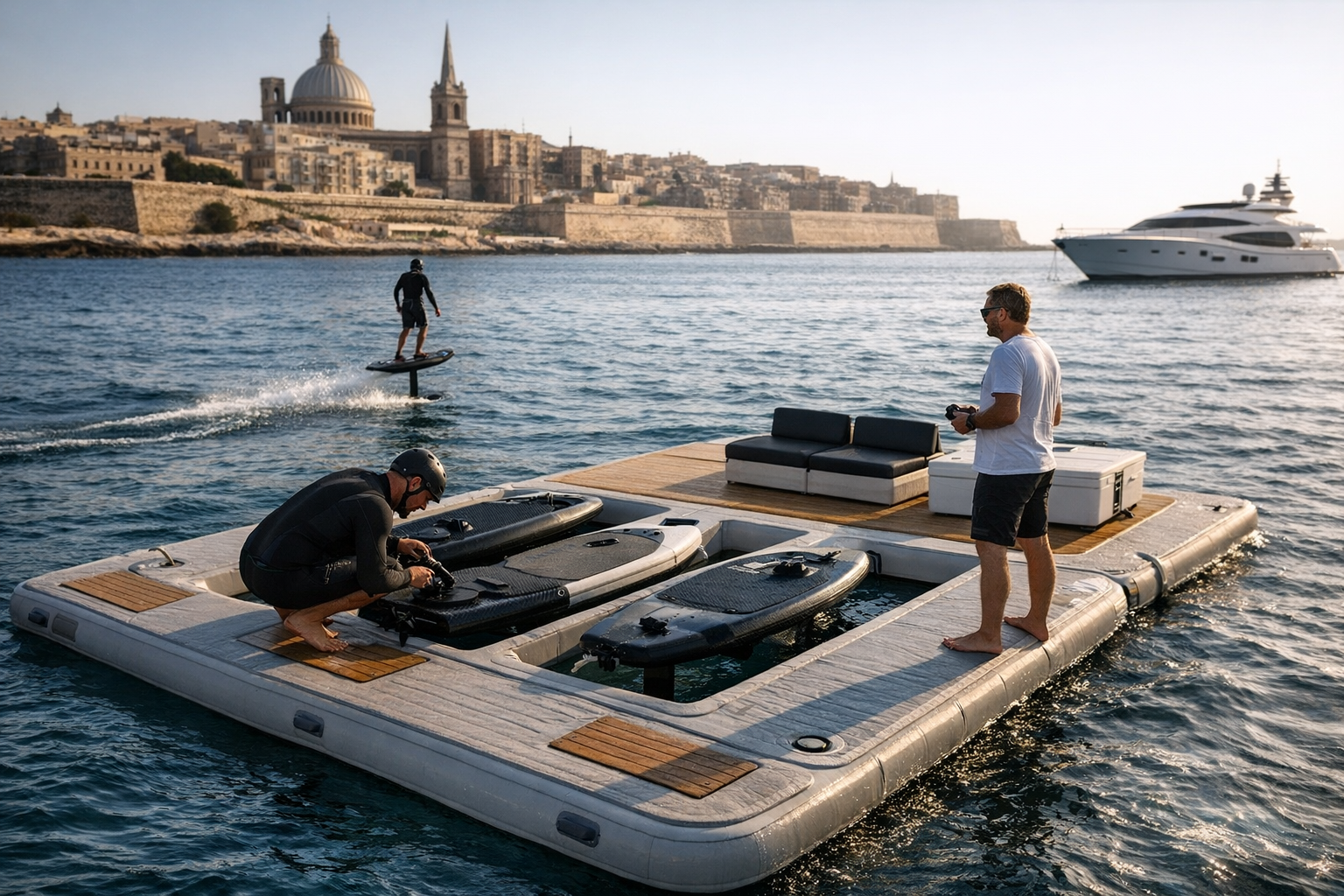 Malta Mediterranean Dealer Now Stocks Inflatable Platforms Built for ...
