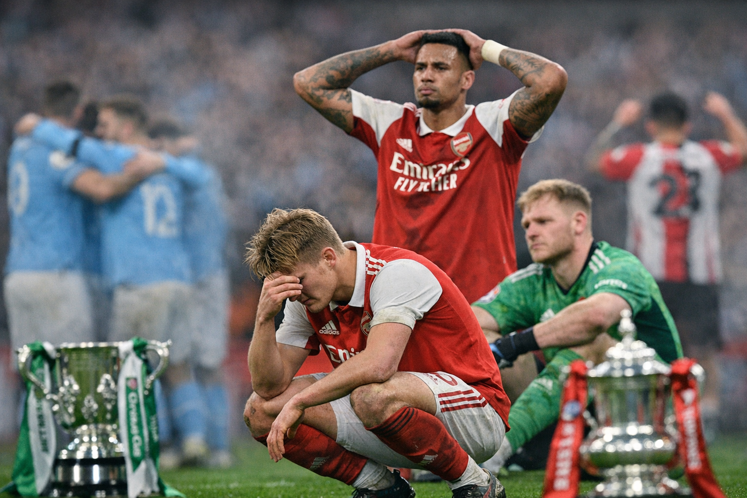 Arsenal's Quadruple Dream Shattered by Cup Defeats to City, Southampton ...