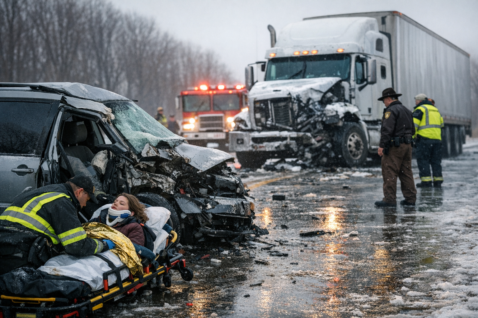 Wadena Woman Injured After Icy Highway 71 Collision With Semi-Truck ...