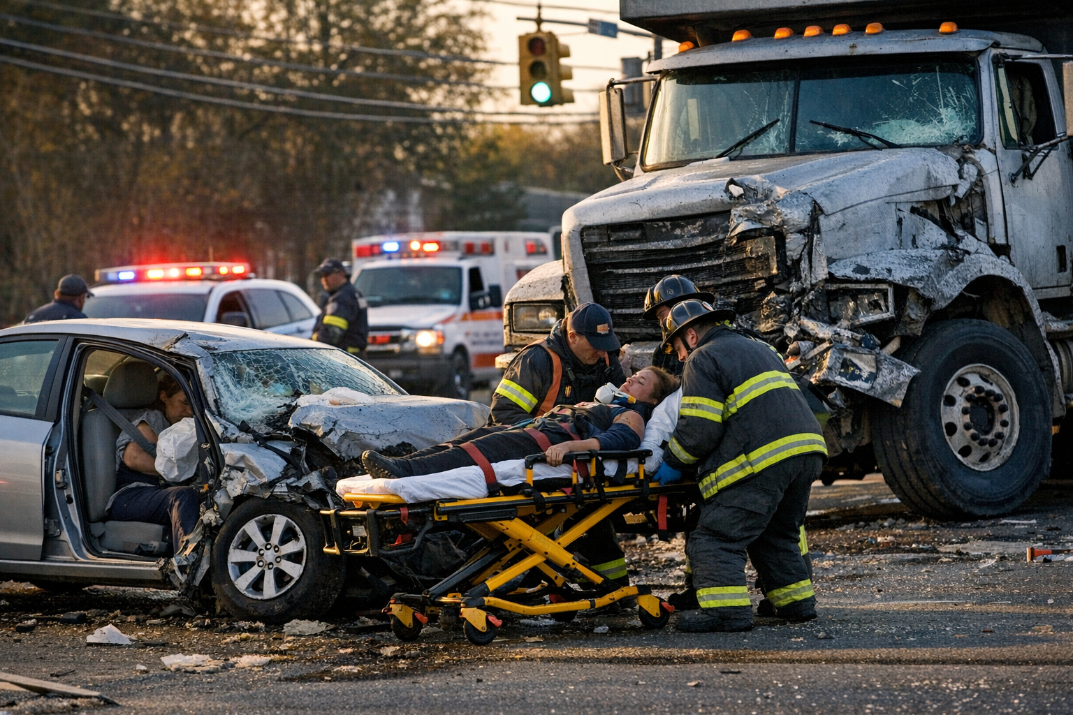 Two women seriously injured in Coram crash with dump truck | Prism News