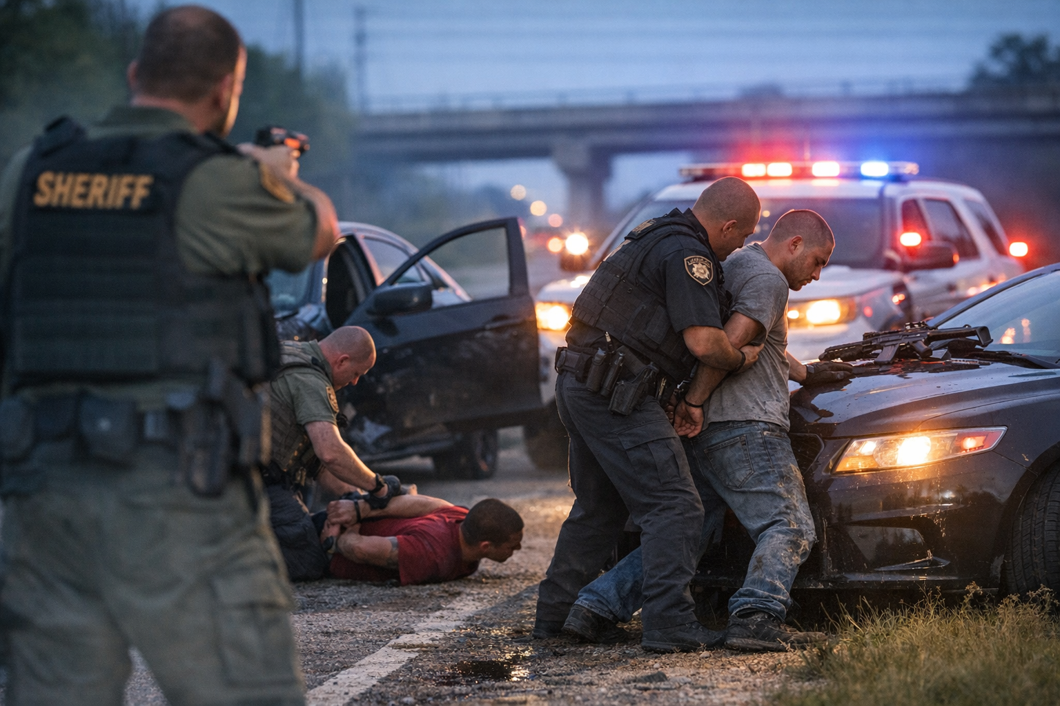 Traffic stop turns into chase, deputies arrest two wanted suspects ...