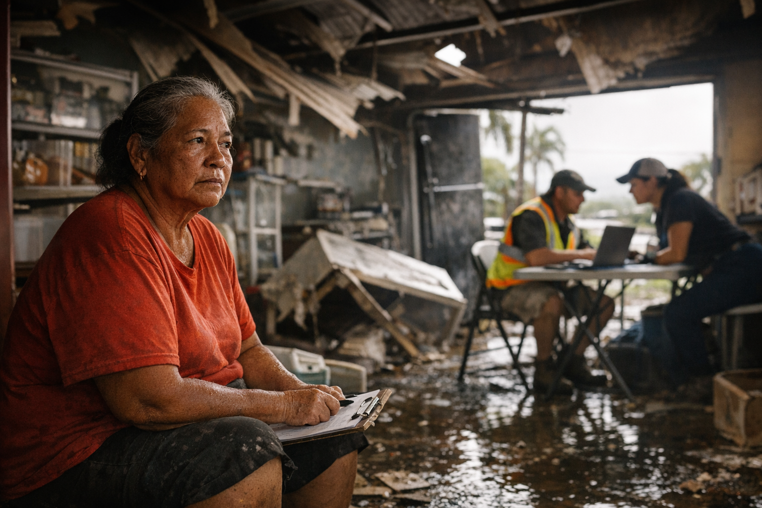 County sends disaster aid teams across island to help storm victims ...