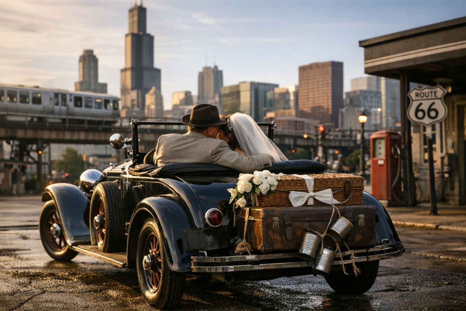 Newlyweds mark personal milestone as Route 66 turns 100 | Prism News