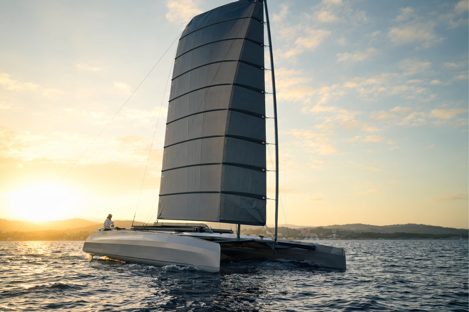 Afinado Catamaran Debuts Flexible Wing Sail for Wind Propulsion | Prism ...