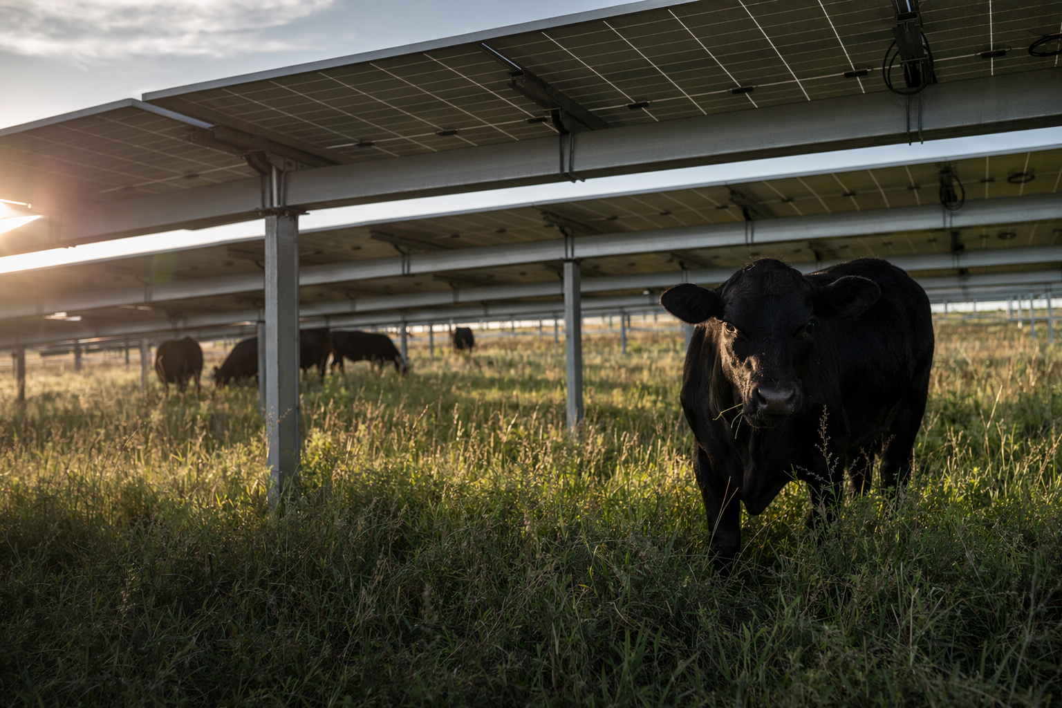 Tennessee solar farm tests cattle grazing alongside power generation ...