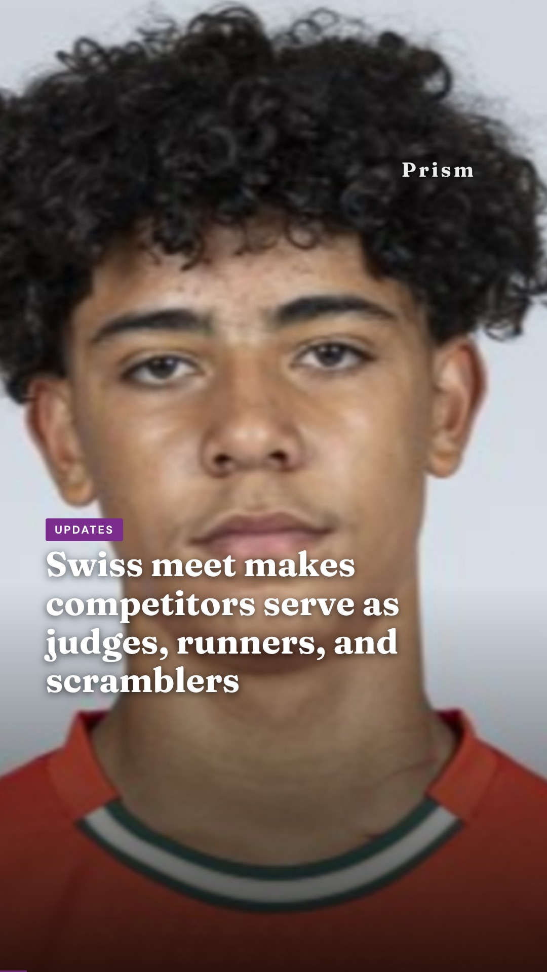 Swiss meet makes competitors serve as judges, runners, and scramblers