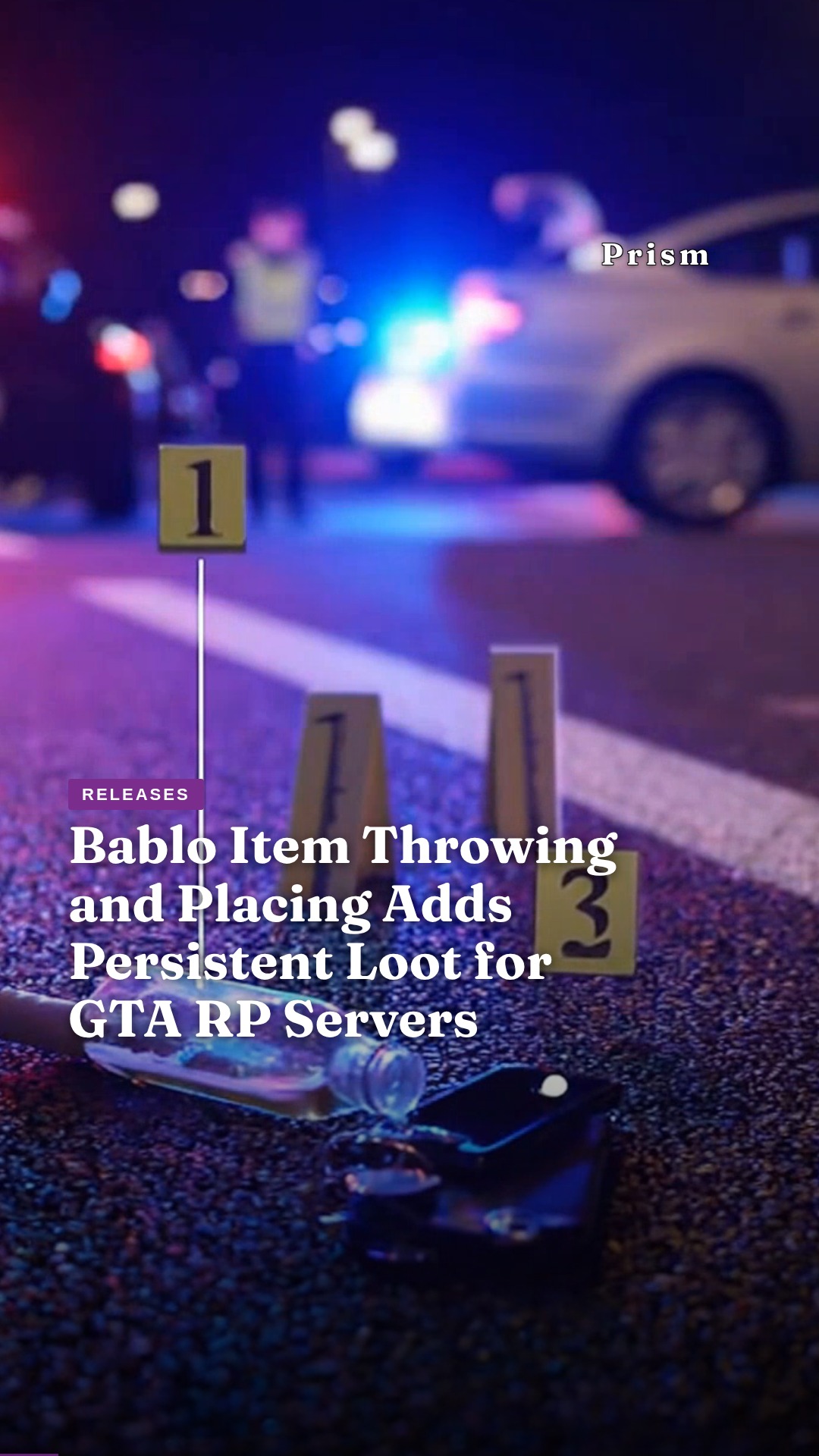 Bablo Item Throwing and Placing Adds Persistent Loot for GTA RP Servers