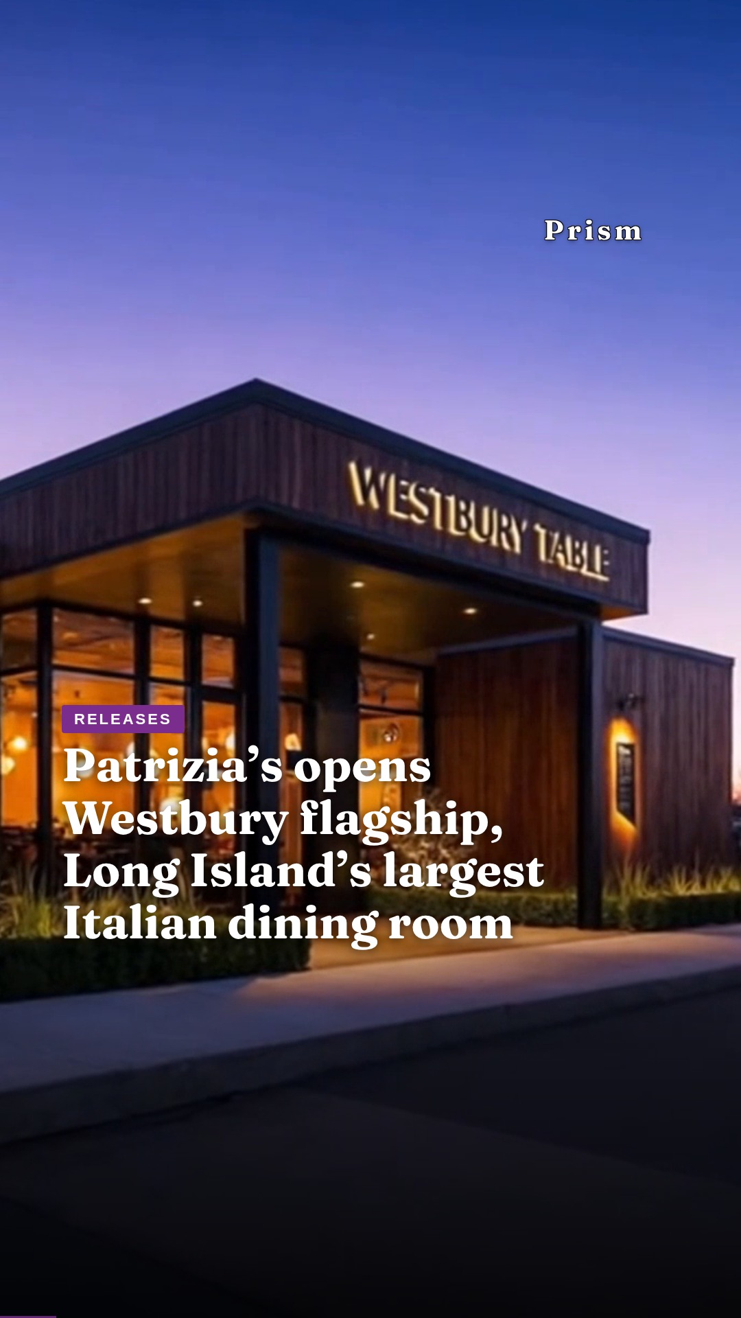 Patrizia’s opens Westbury flagship, Long Island’s largest Italian dining room