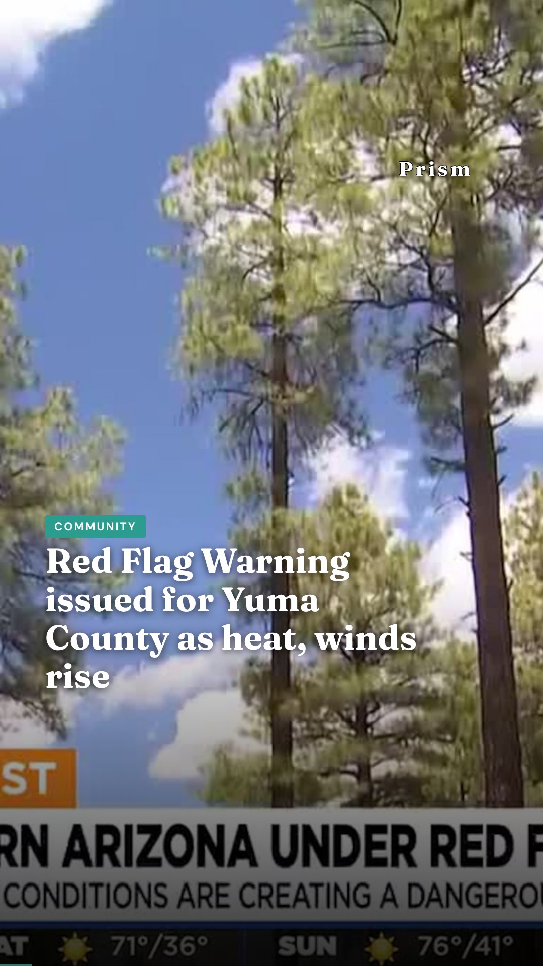 Red Flag Warning issued for Yuma County as heat, winds rise