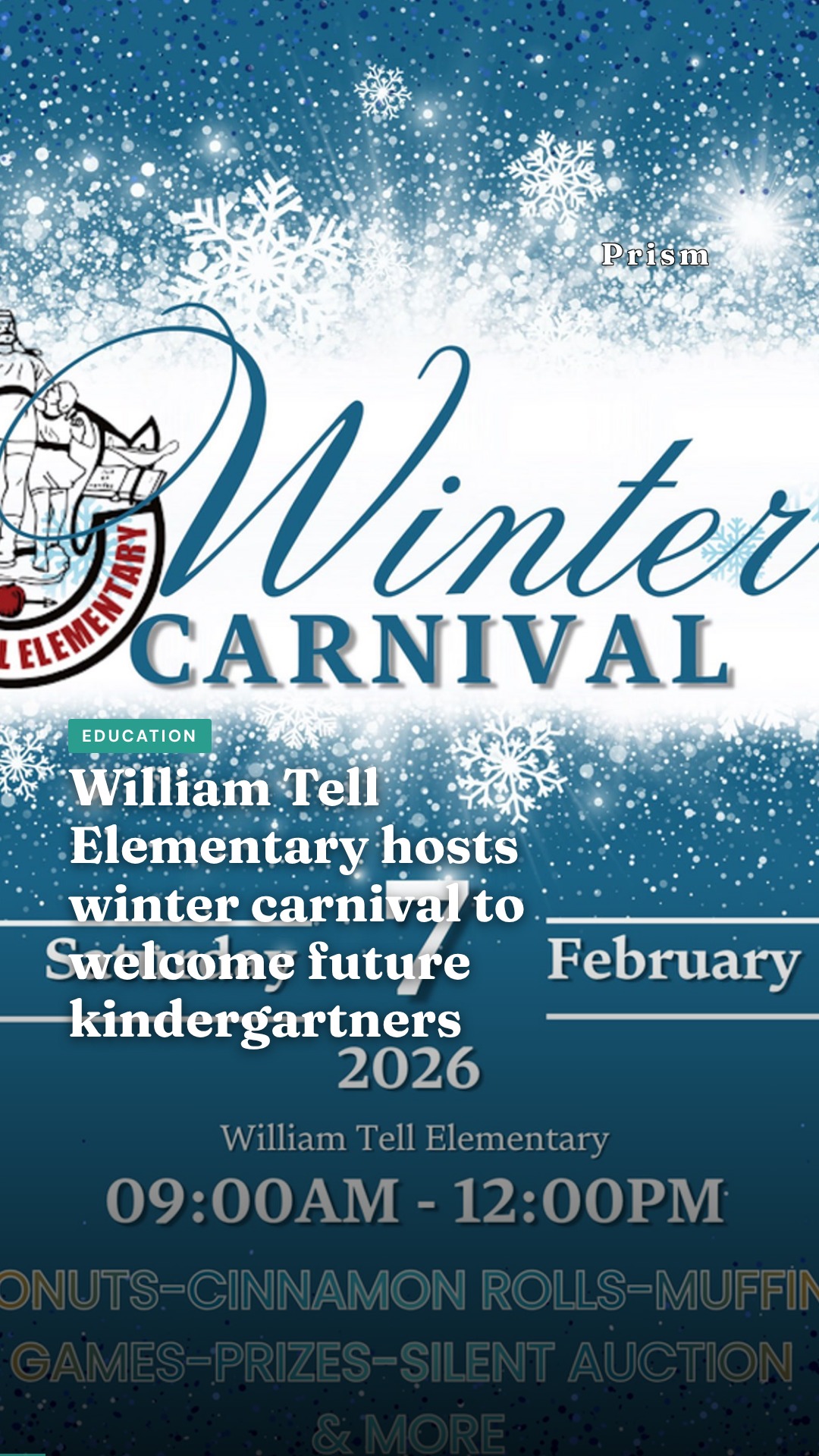 William Tell Elementary hosts winter carnival to welcome future kindergartners