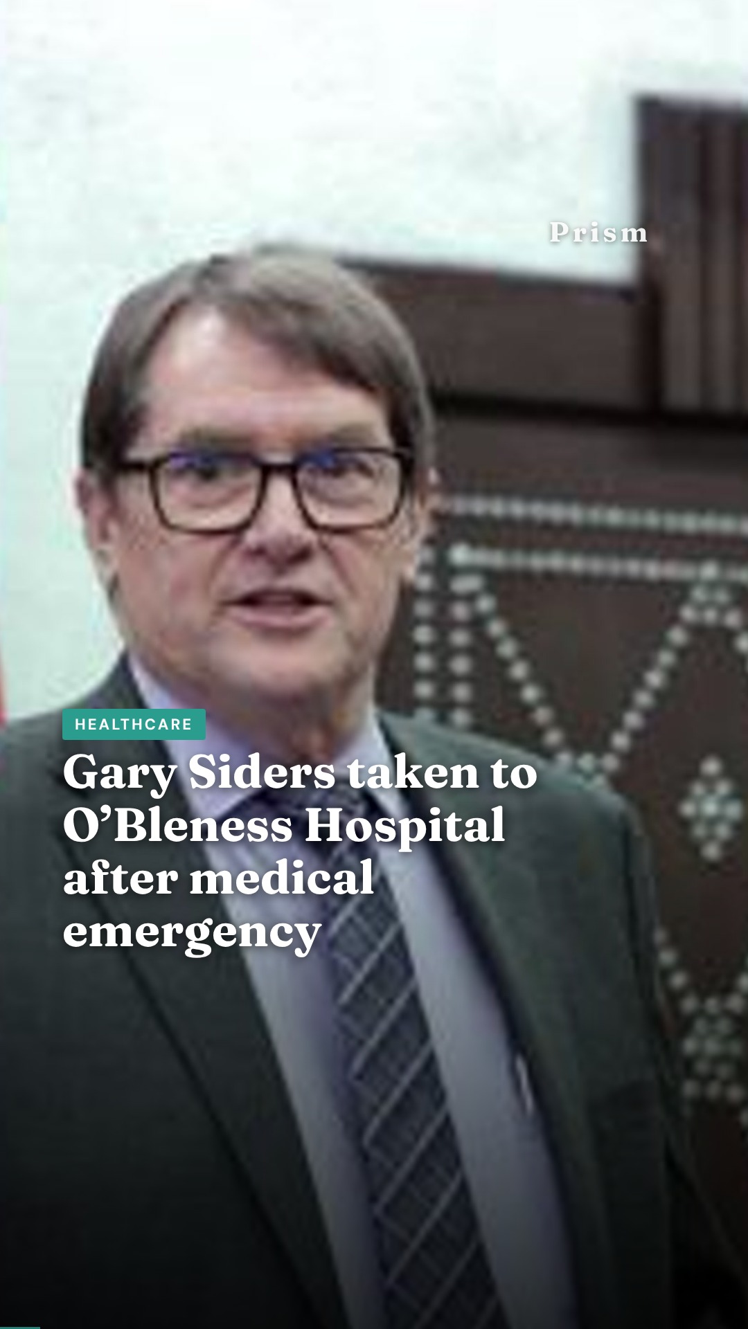 Gary Siders taken to O’Bleness Hospital after medical emergency