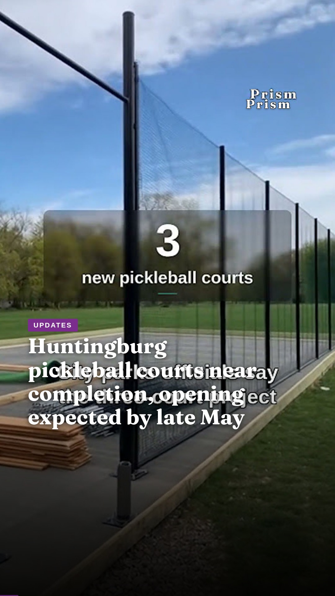 Huntingburg pickleball courts near completion, opening expected by late May