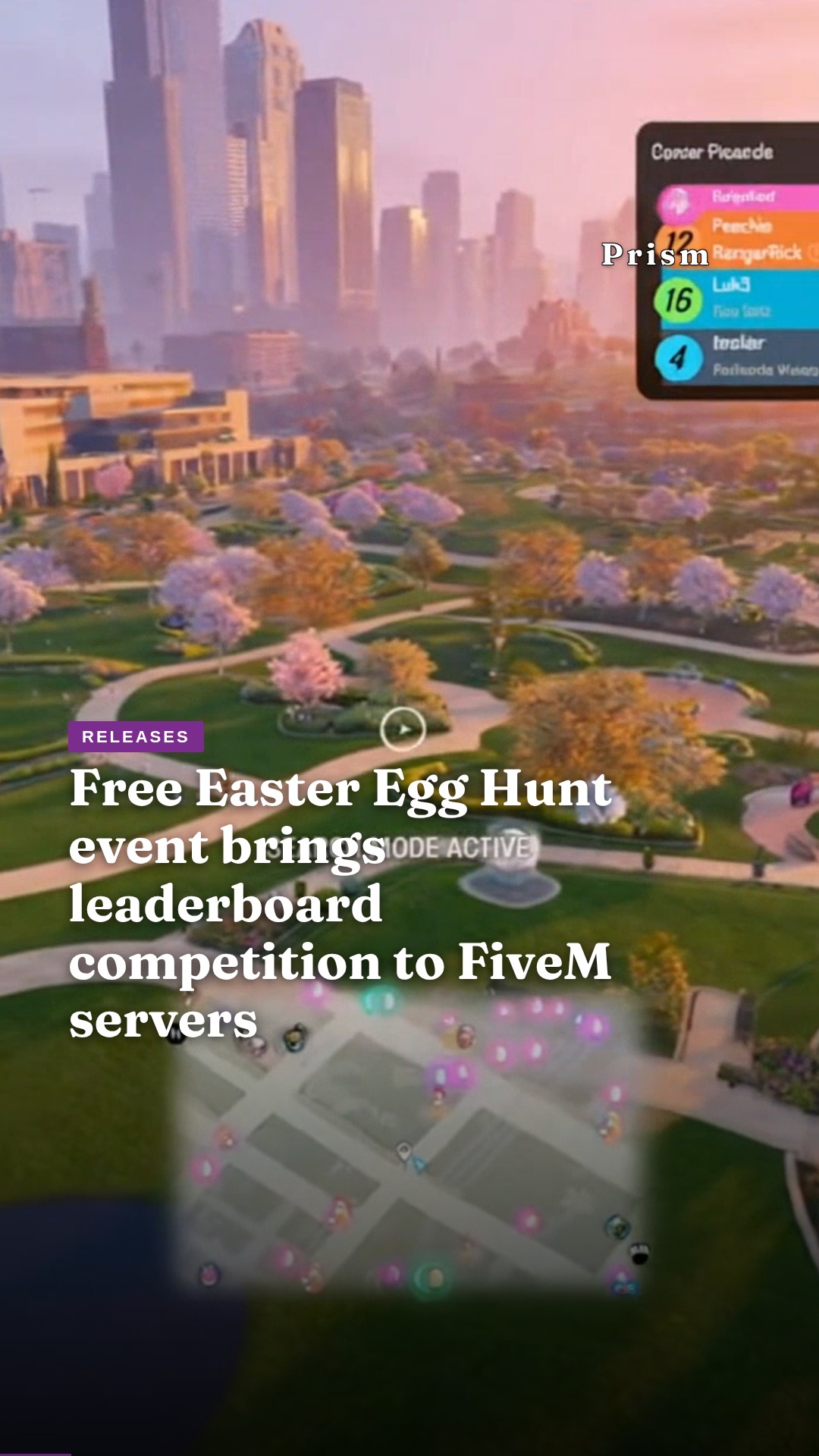 Free Easter Egg Hunt event brings leaderboard competition to FiveM servers