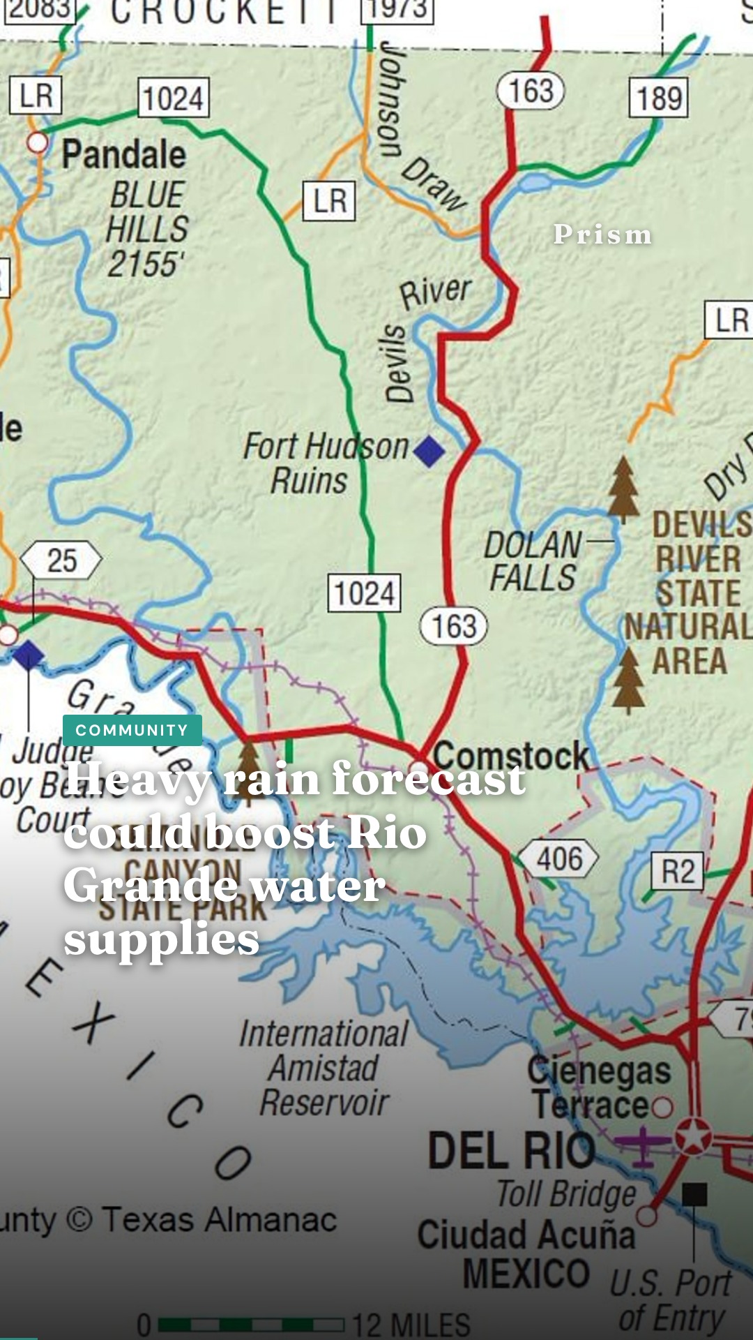 Heavy rain forecast could boost Rio Grande water supplies