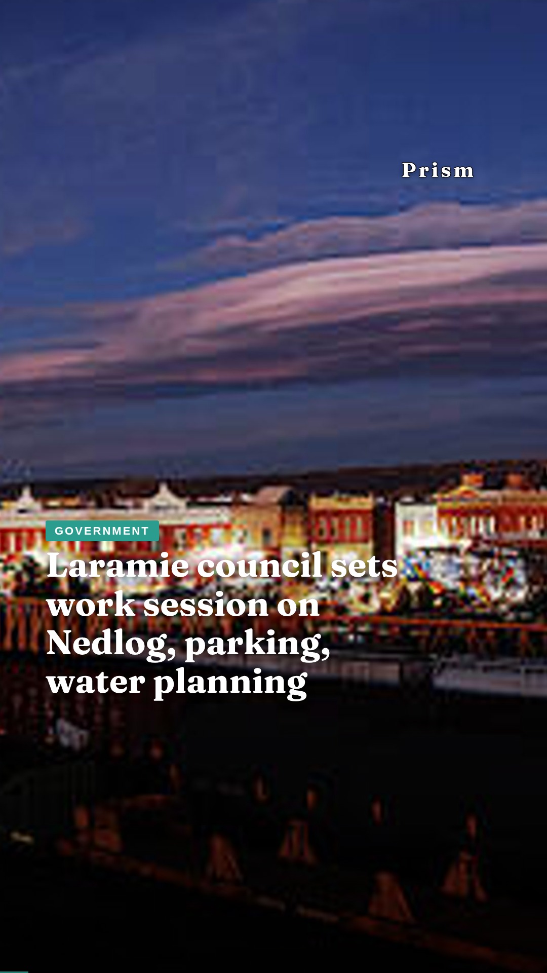 Laramie council sets work session on Nedlog, parking, water planning