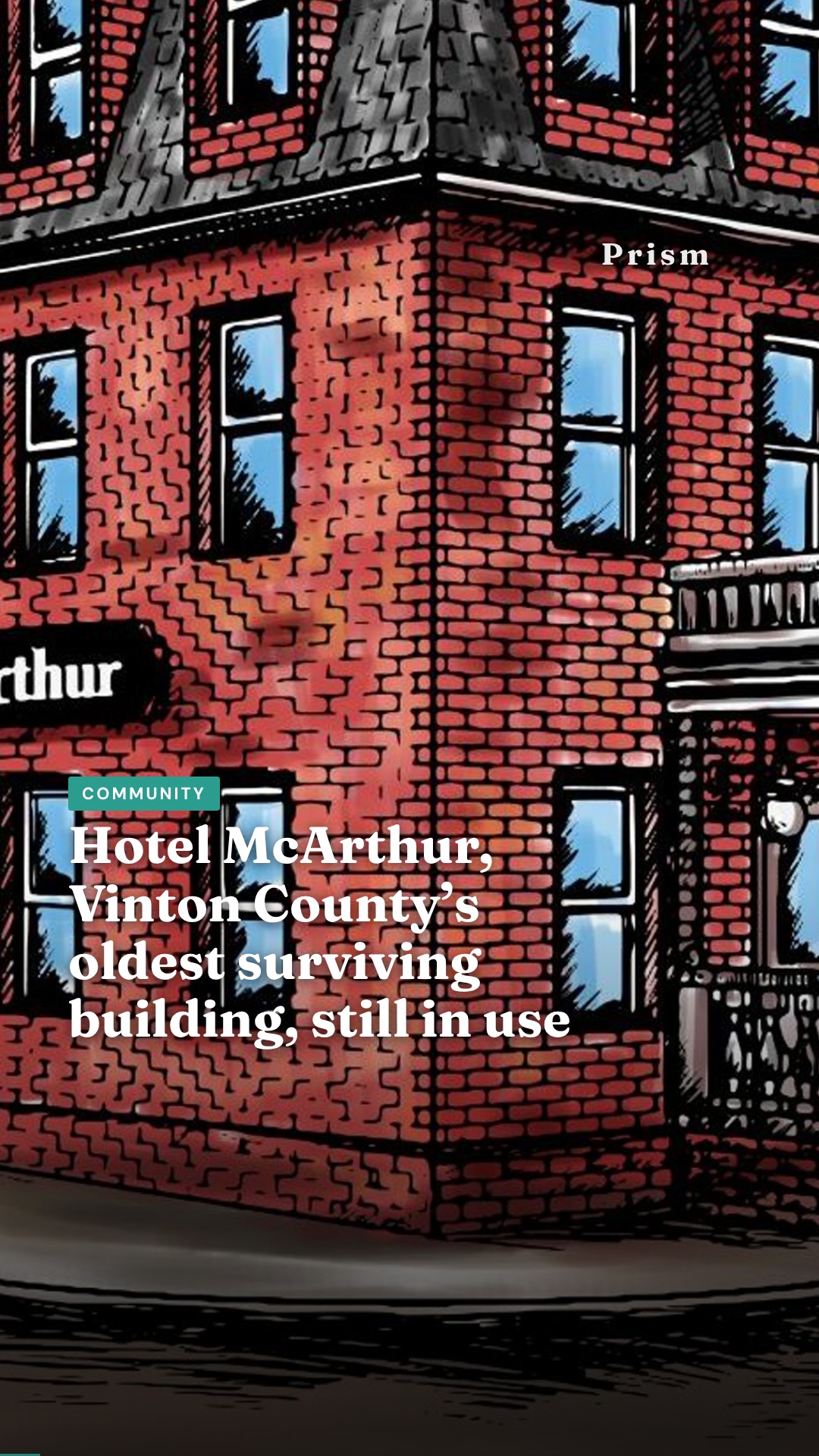 Hotel McArthur, Vinton County’s oldest surviving building, still in use