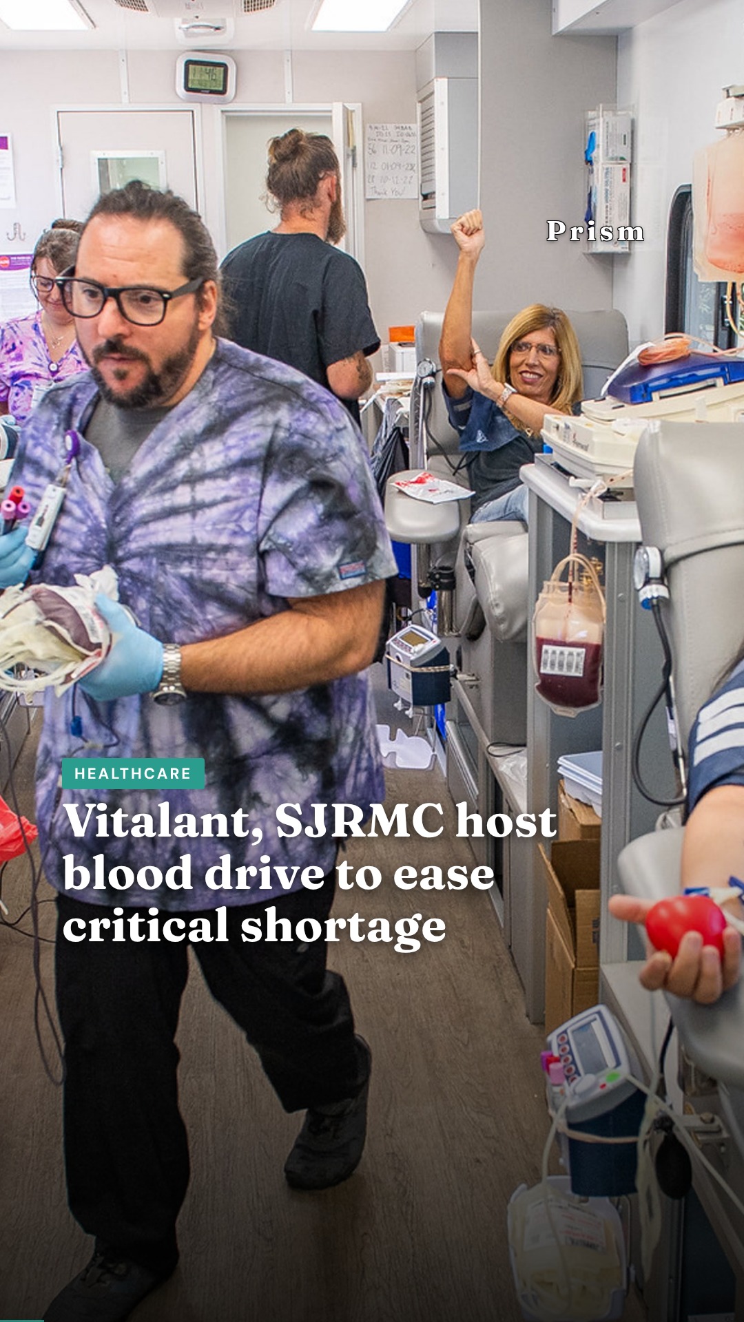 Vitalant, SJRMC host blood drive to ease critical shortage