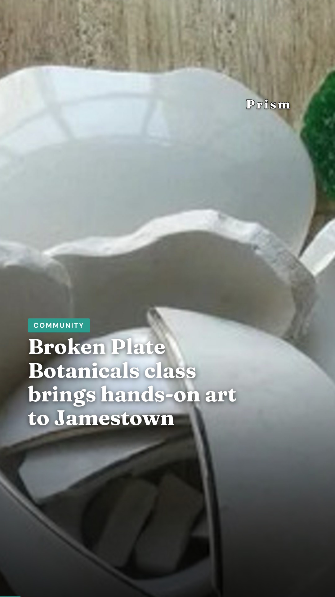 Broken Plate Botanicals class brings hands-on art to Jamestown