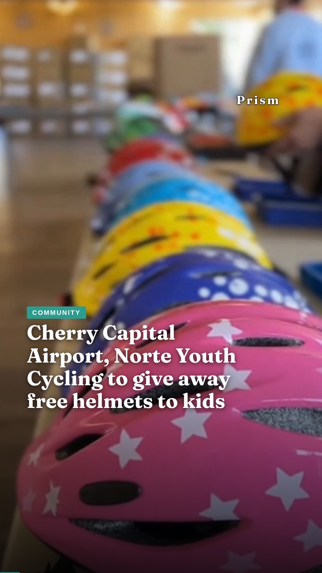 Cherry Capital Airport, Norte Youth Cycling to give away free helmets to kids