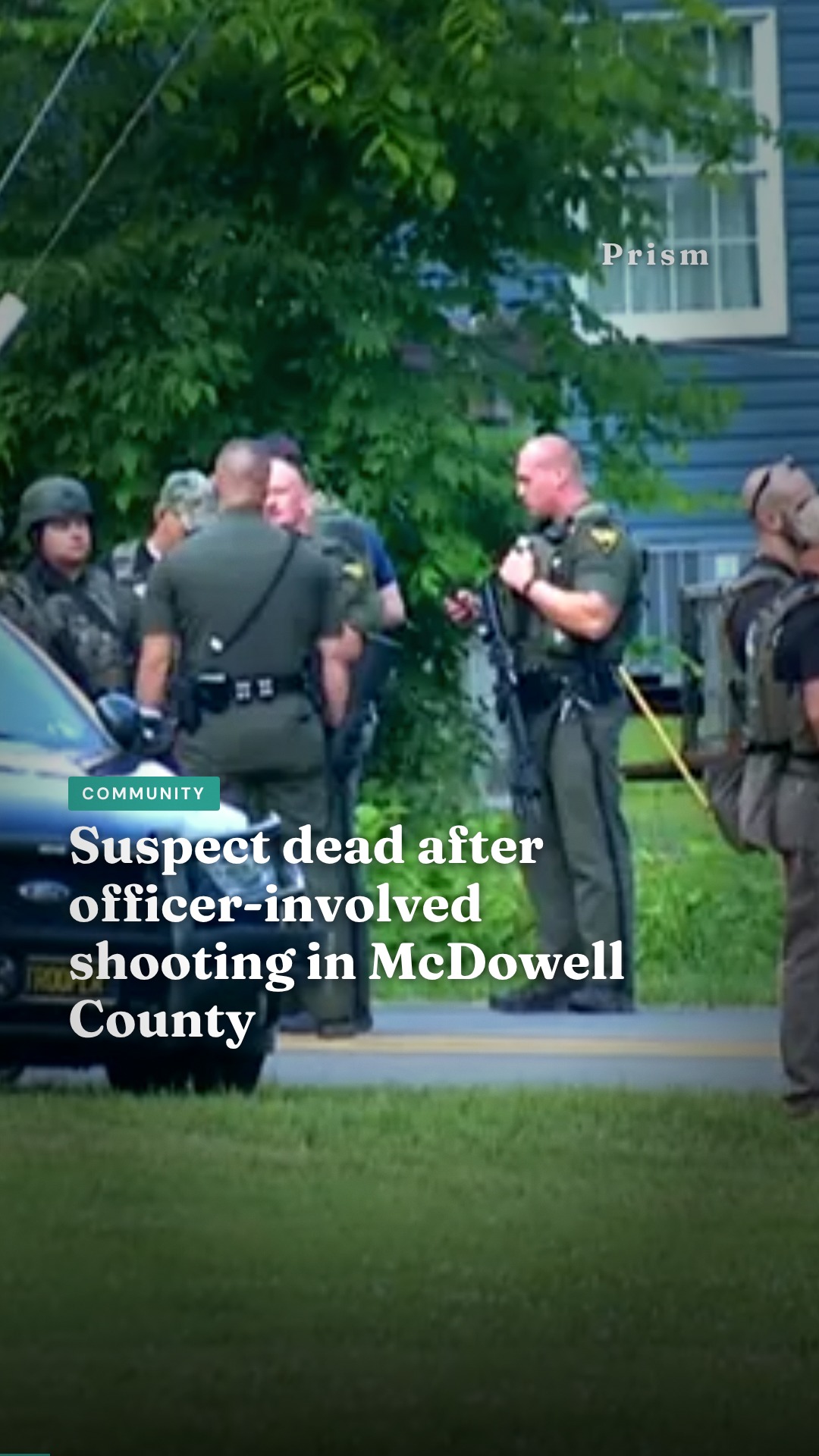 Suspect dead after officer-involved shooting in McDowell County