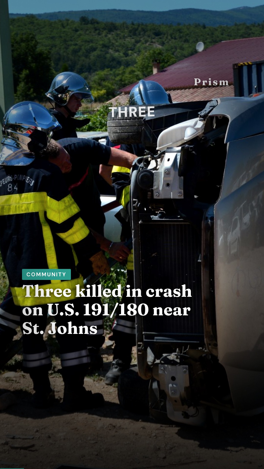 Three killed in crash on U.S. 191/180 near St. Johns