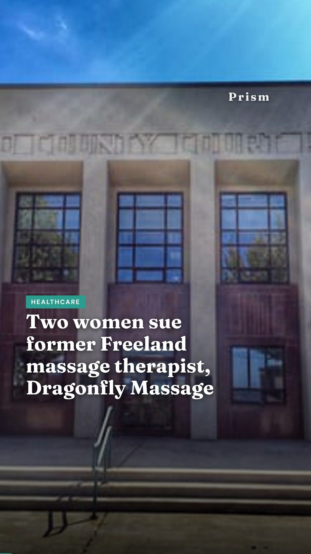 Two women sue former Freeland massage therapist, Dragonfly Massage