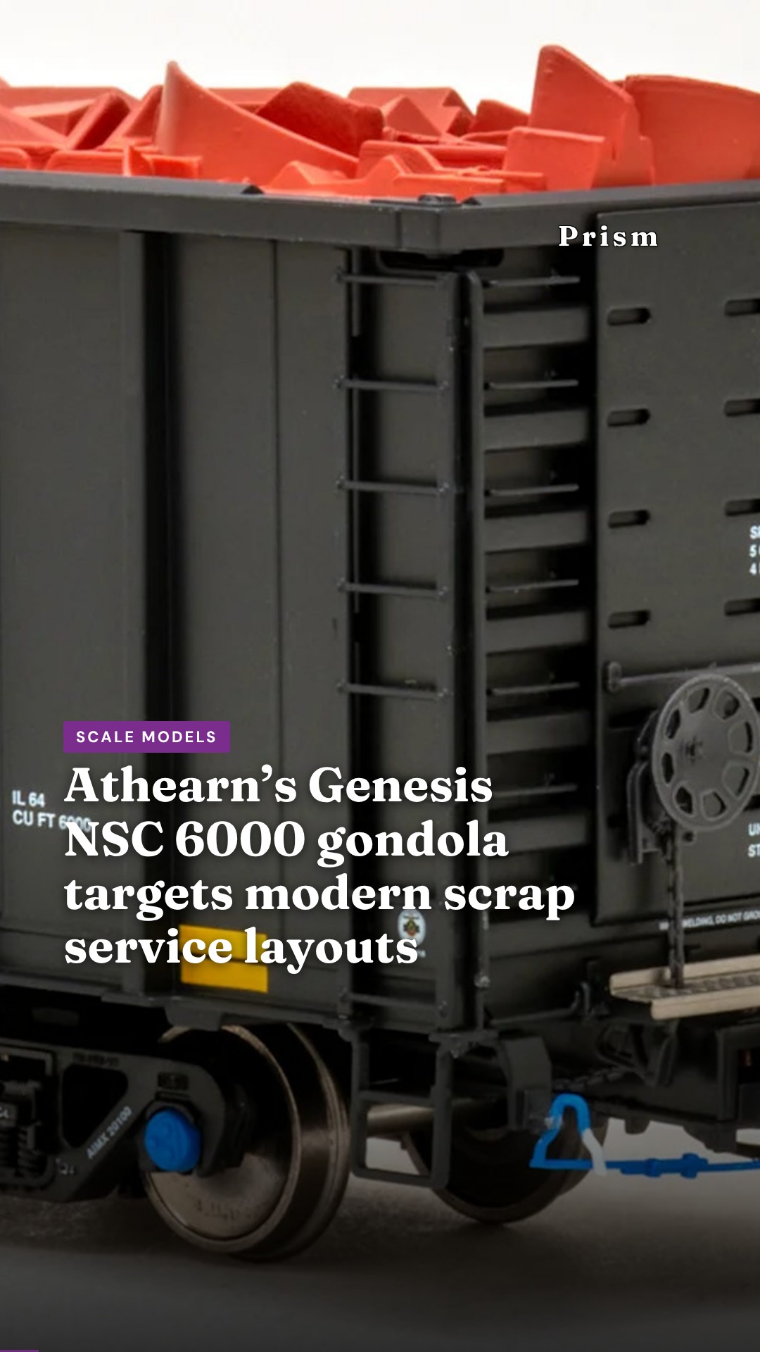 Athearn’s Genesis NSC 6000 gondola targets modern scrap service layouts
