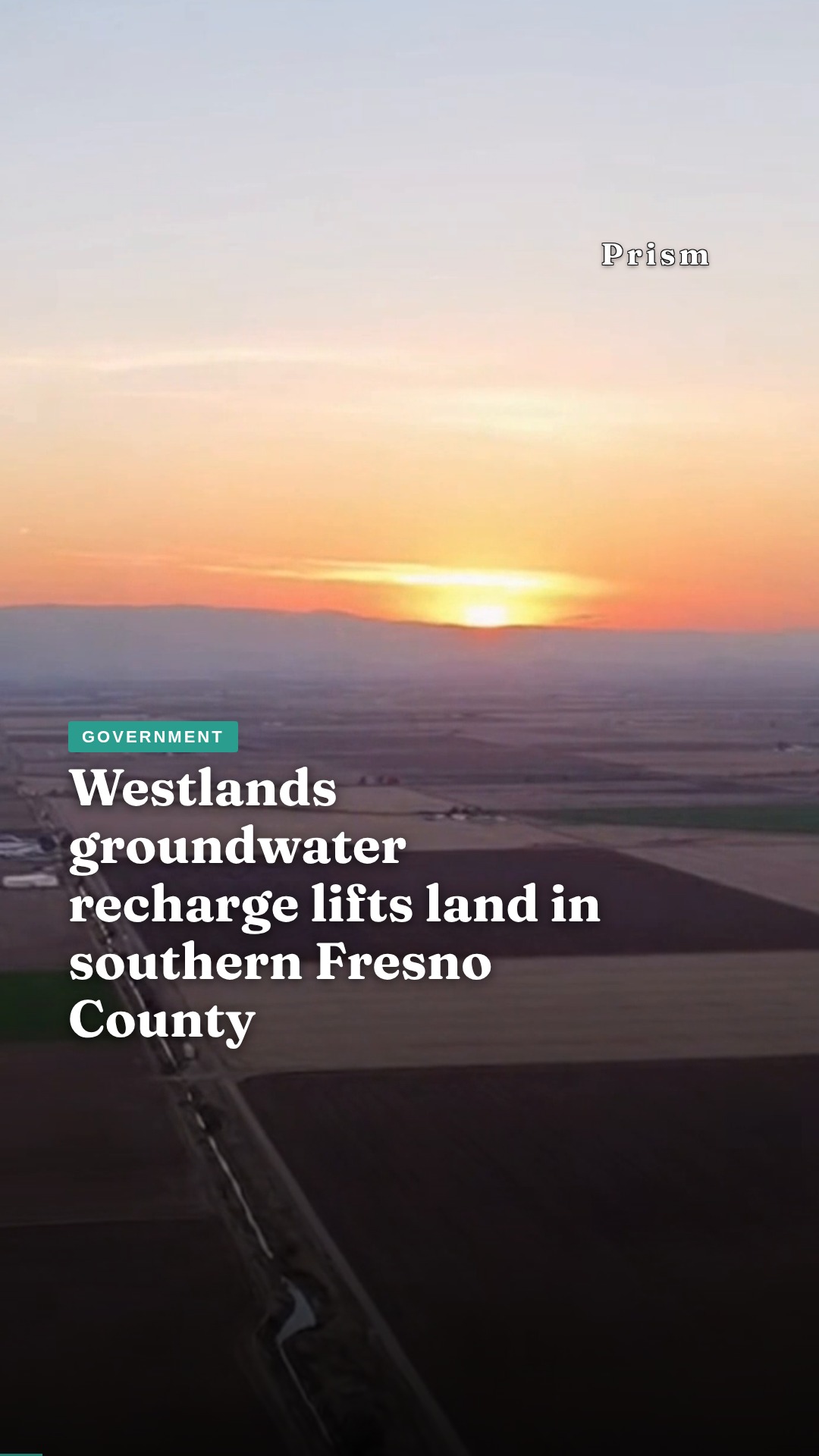 Westlands groundwater recharge lifts land in southern Fresno County