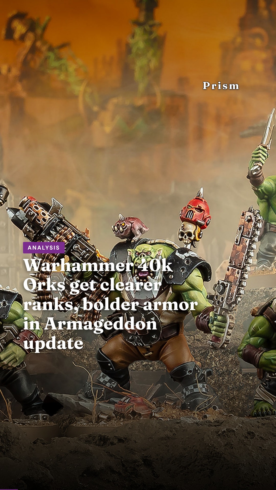 Warhammer 40k Orks get clearer ranks, bolder armor in Armageddon update