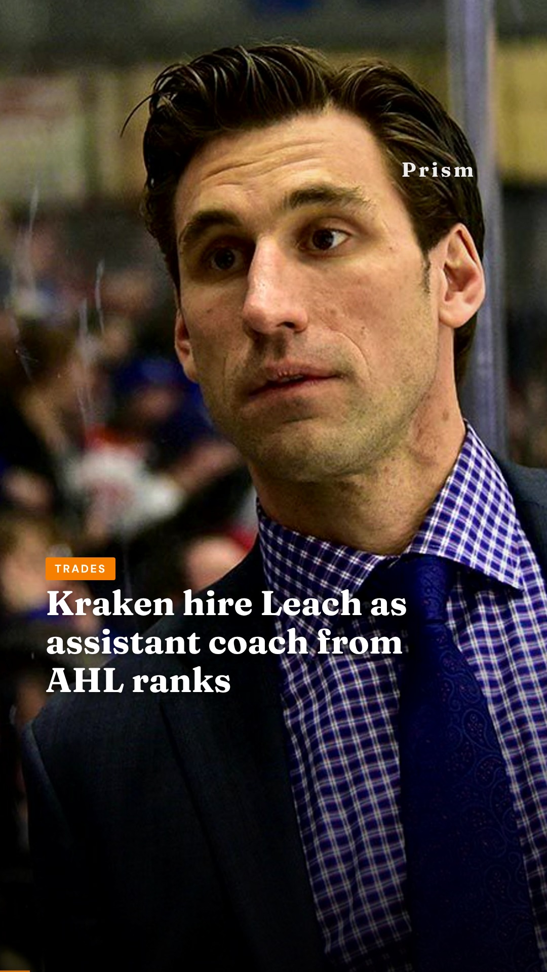 Kraken hire Leach as assistant coach from AHL ranks