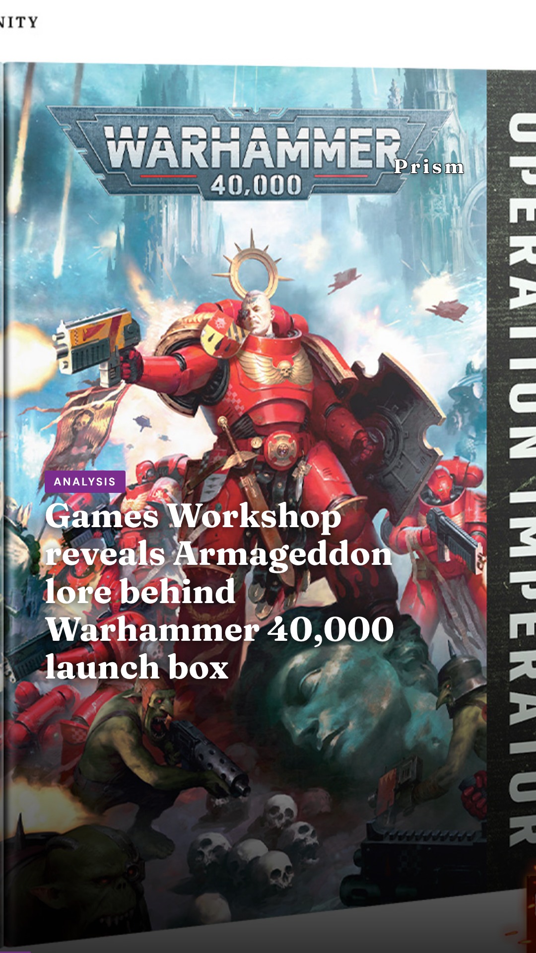 Games Workshop reveals Armageddon lore behind Warhammer 40,000 launch box