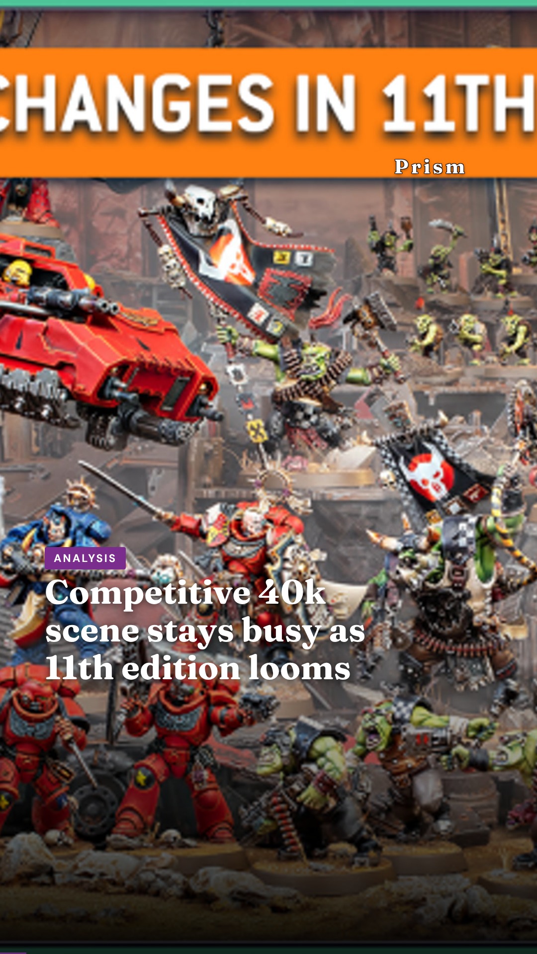 Competitive 40k scene stays busy as 11th edition looms