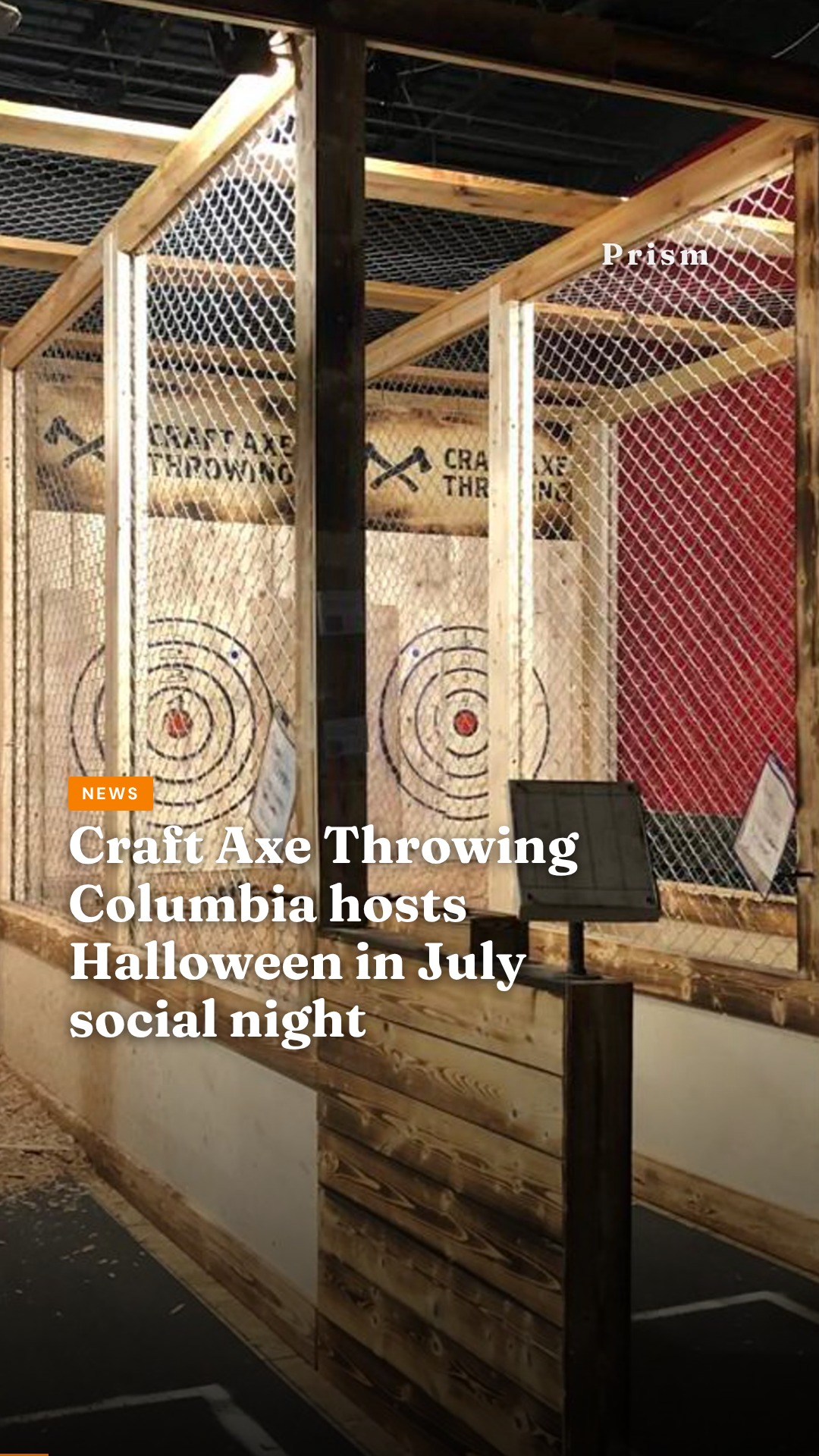 Craft Axe Throwing Columbia hosts Halloween in July social night