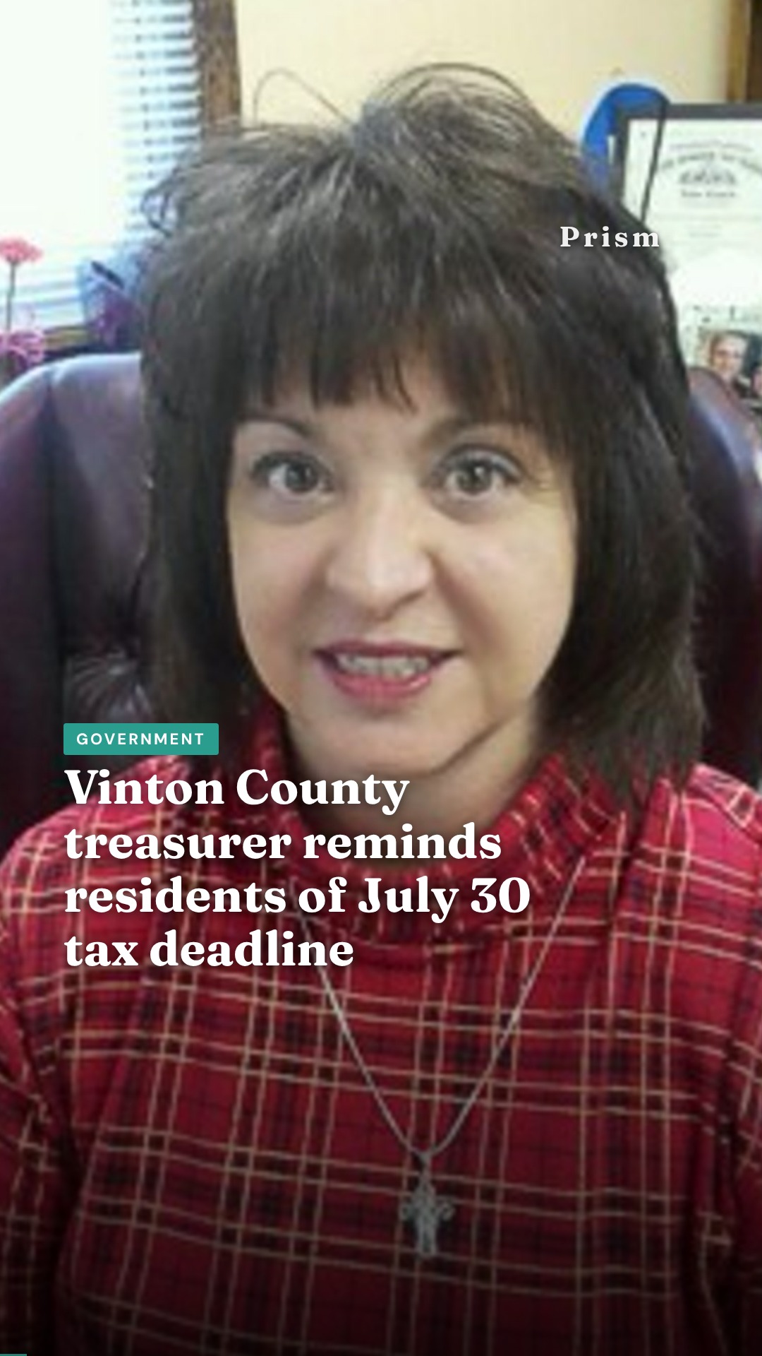 Vinton County treasurer reminds residents of July 30 tax deadline