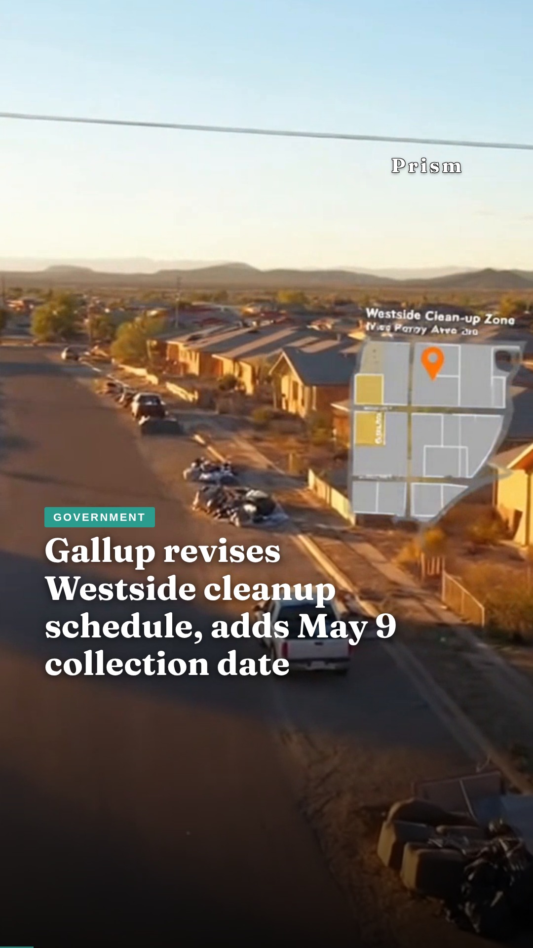 Gallup revises Westside cleanup schedule, adds May 9 collection date