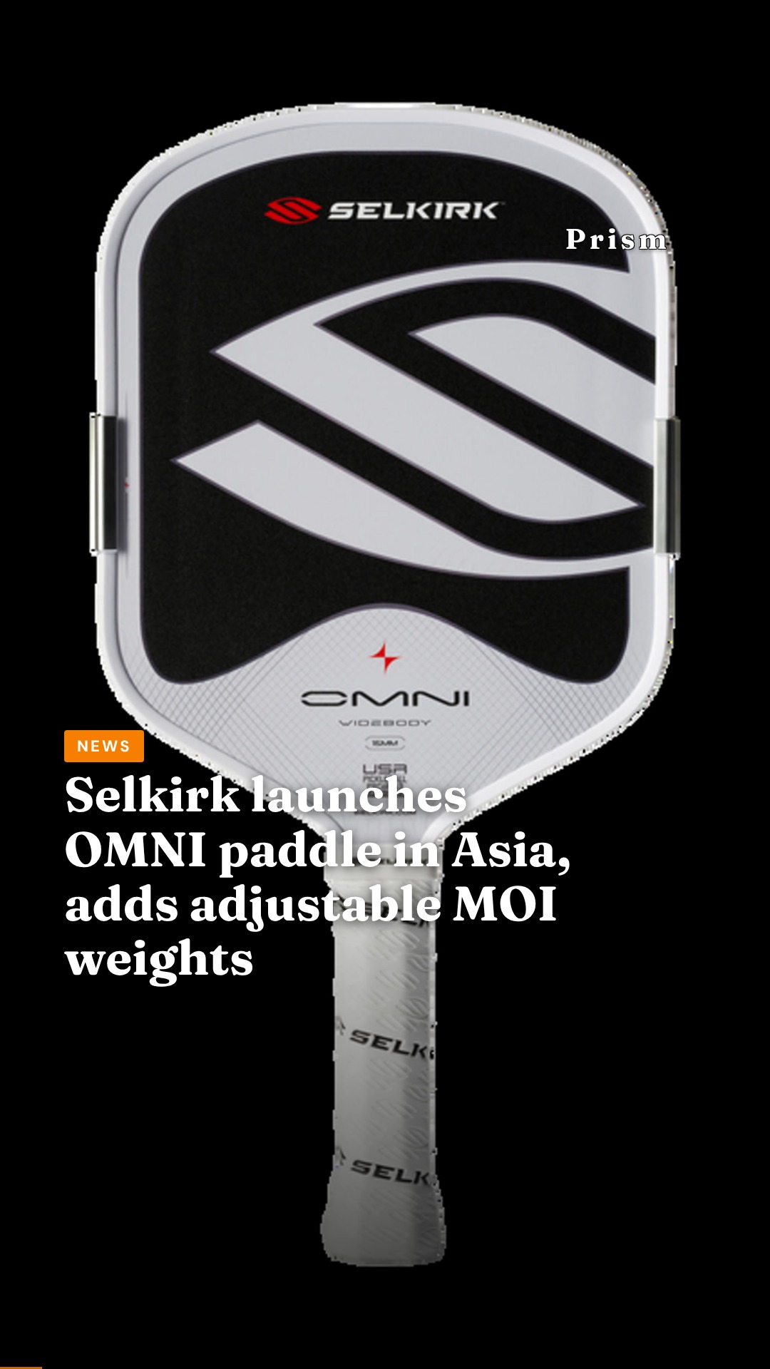 Selkirk launches OMNI paddle in Asia, adds adjustable MOI weights