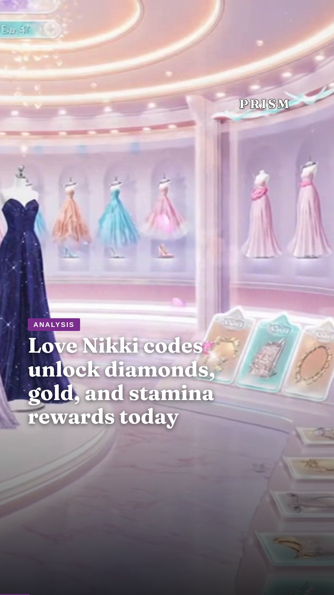 Love Nikki codes unlock diamonds, gold, and stamina rewards today