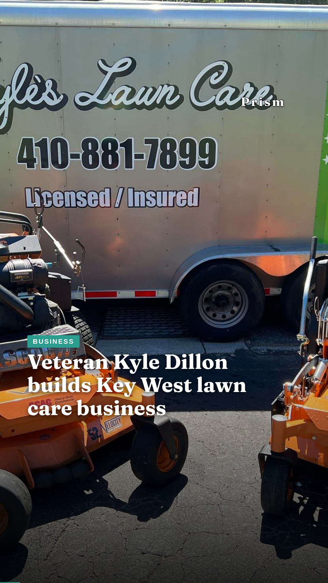 Veteran Kyle Dillon builds Key West lawn care business
