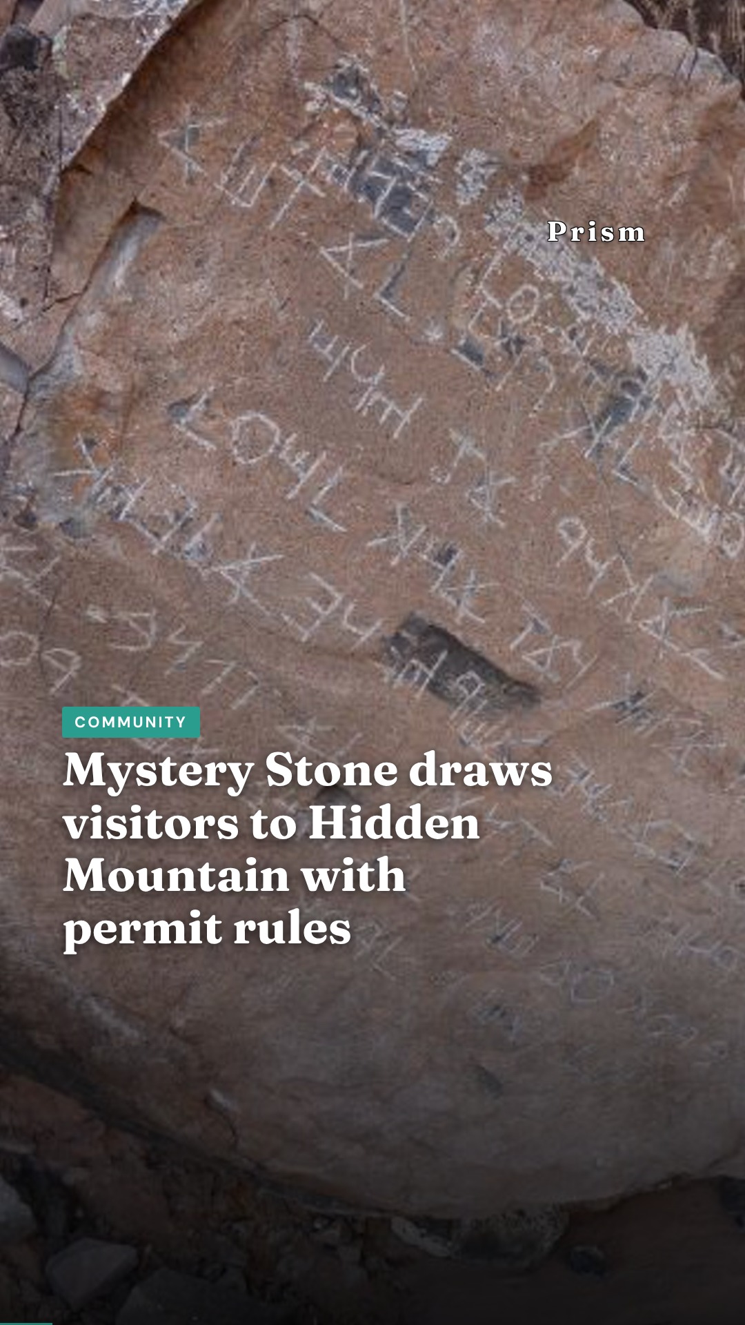 Mystery Stone draws visitors to Hidden Mountain with permit rules