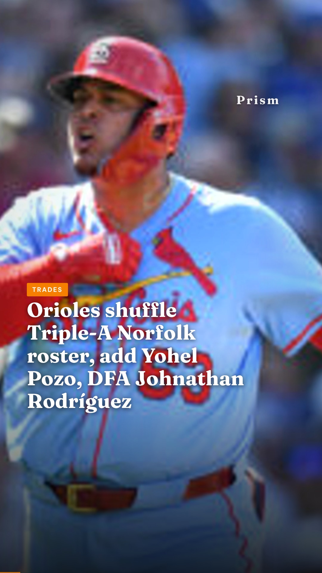 Orioles shuffle Triple-A Norfolk roster, add Yohel Pozo, DFA Johnathan Rodríguez