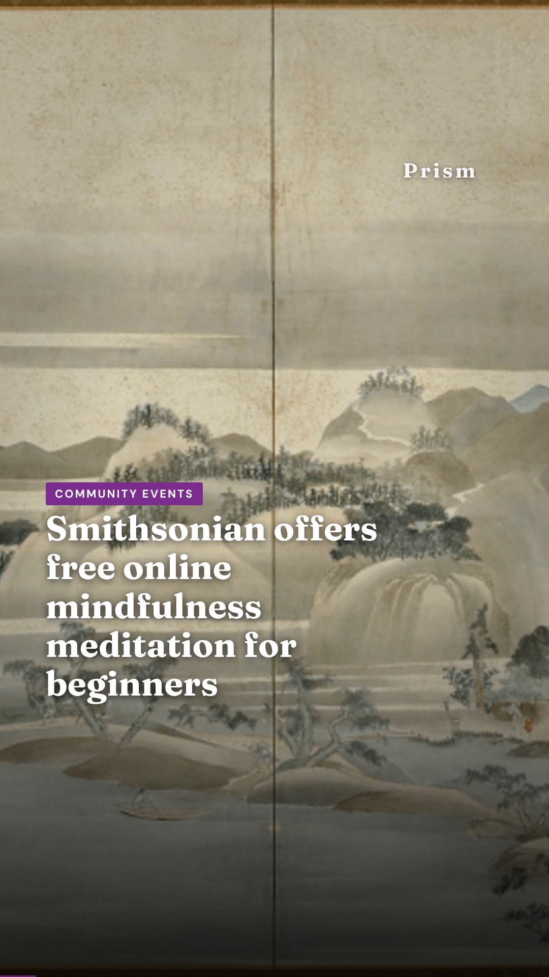 Smithsonian offers free online mindfulness meditation for beginners