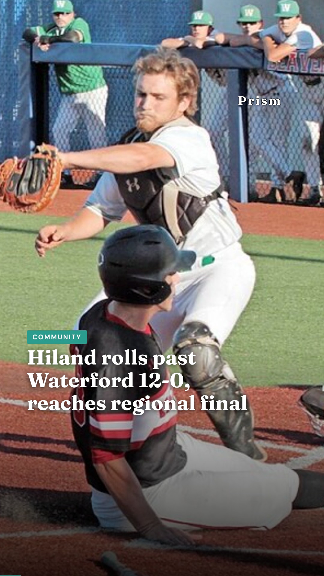 Hiland rolls past Waterford 12-0, reaches regional final