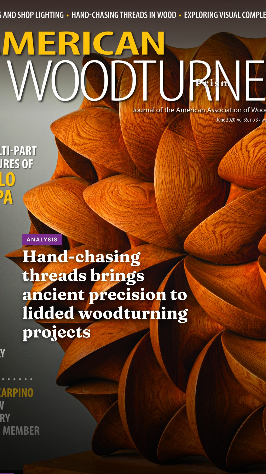 Hand-chasing threads brings ancient precision to lidded woodturning projects