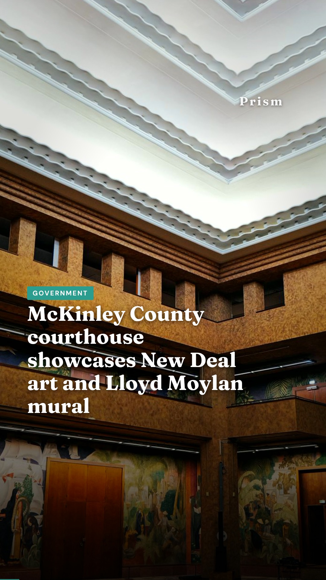 McKinley County courthouse showcases New Deal art and Lloyd Moylan mural