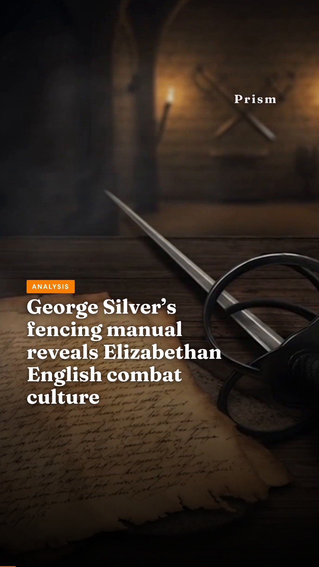George Silver’s fencing manual reveals Elizabethan English combat culture