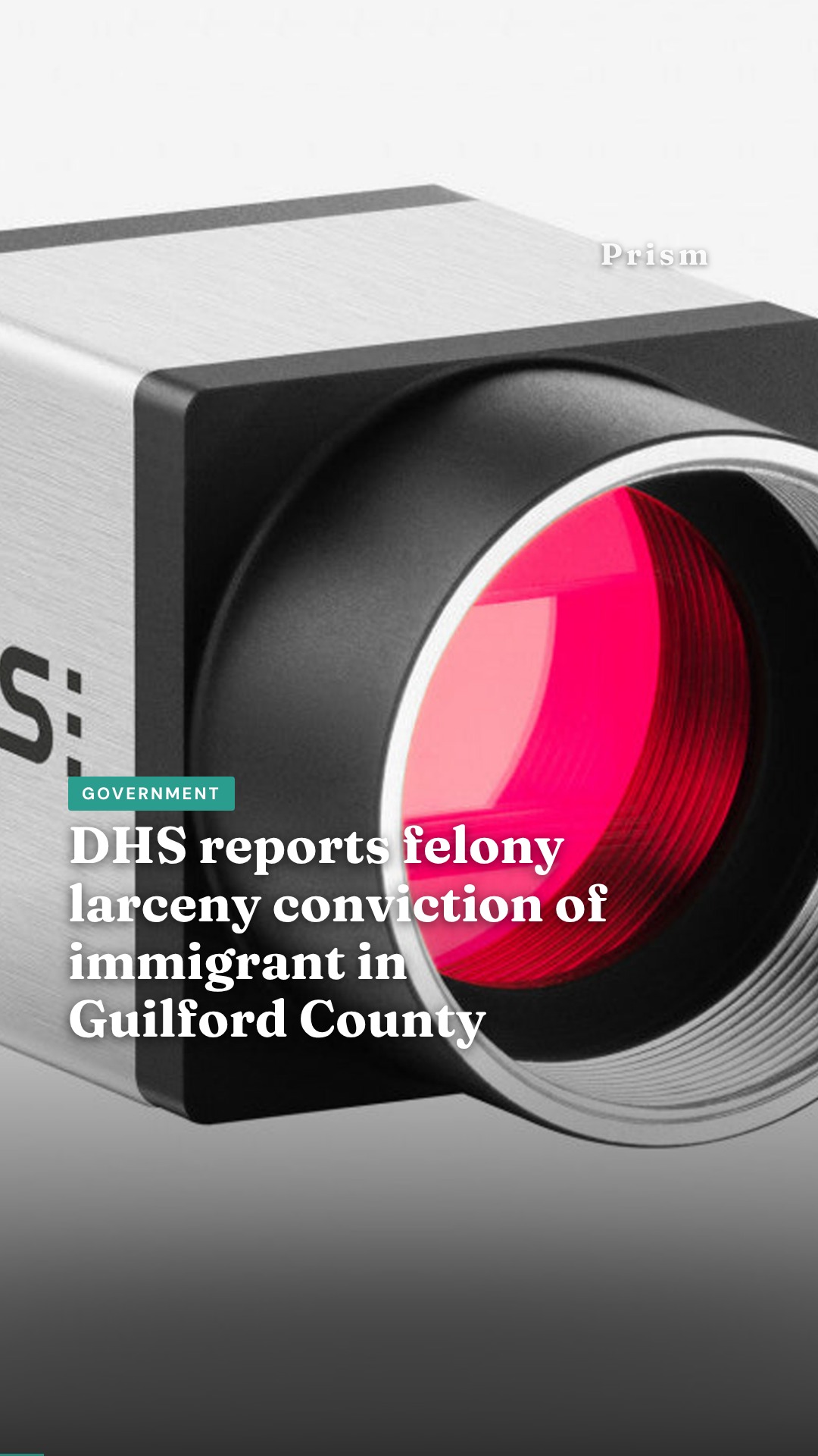 DHS reports felony larceny conviction of immigrant in Guilford County