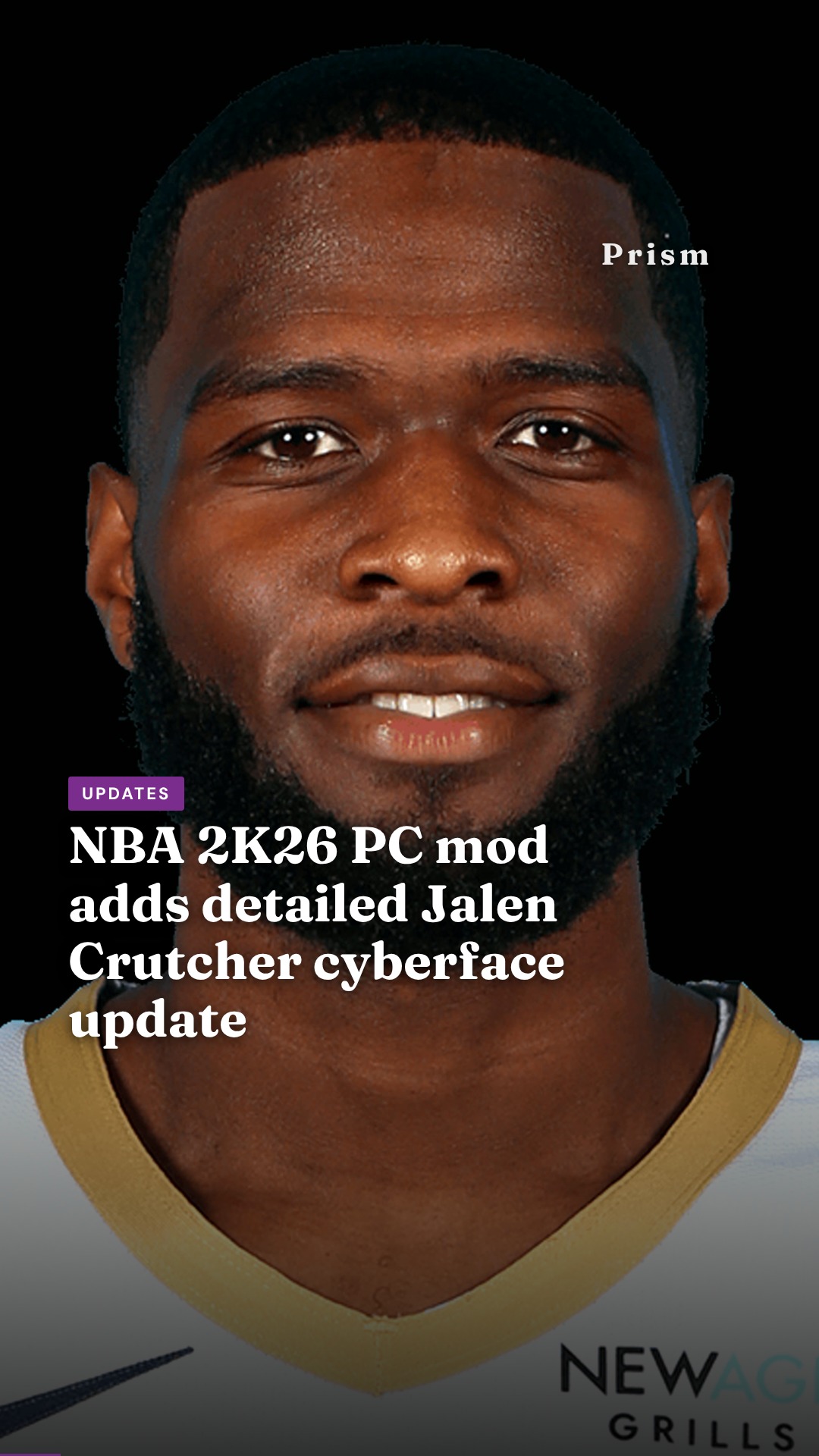 NBA 2K26 PC mod adds detailed Jalen Crutcher cyberface update